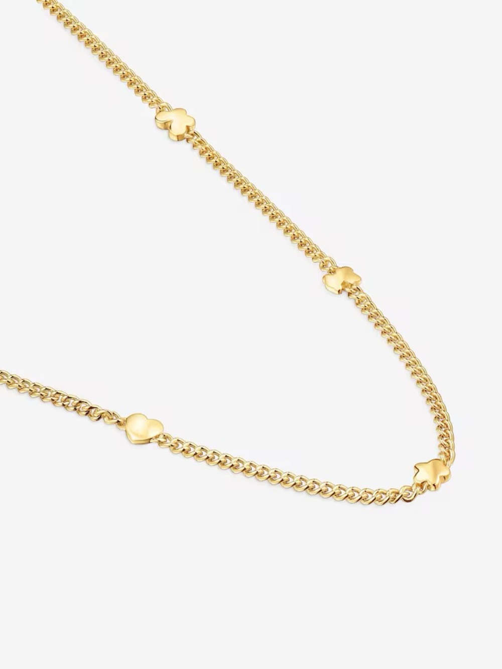 Tous Gold Clover-Link Necklace